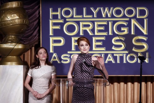 Rose McGowan & Evan Rachel Wood - Hollywood Foreign Press Annual Installation luncheon in Beverly Hills, August 11th 2009 Just get Dita & some other form of polka-dots on that stage & you’ve got yourself a Marilyn Manson ex convention.